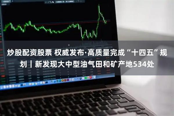 炒股配资股票 权威发布·高质量完成“十四五”规划｜新发现大中型油气田和矿产地534处