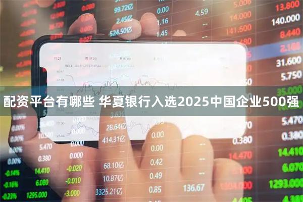 配资平台有哪些 华夏银行入选2025中国企业500强